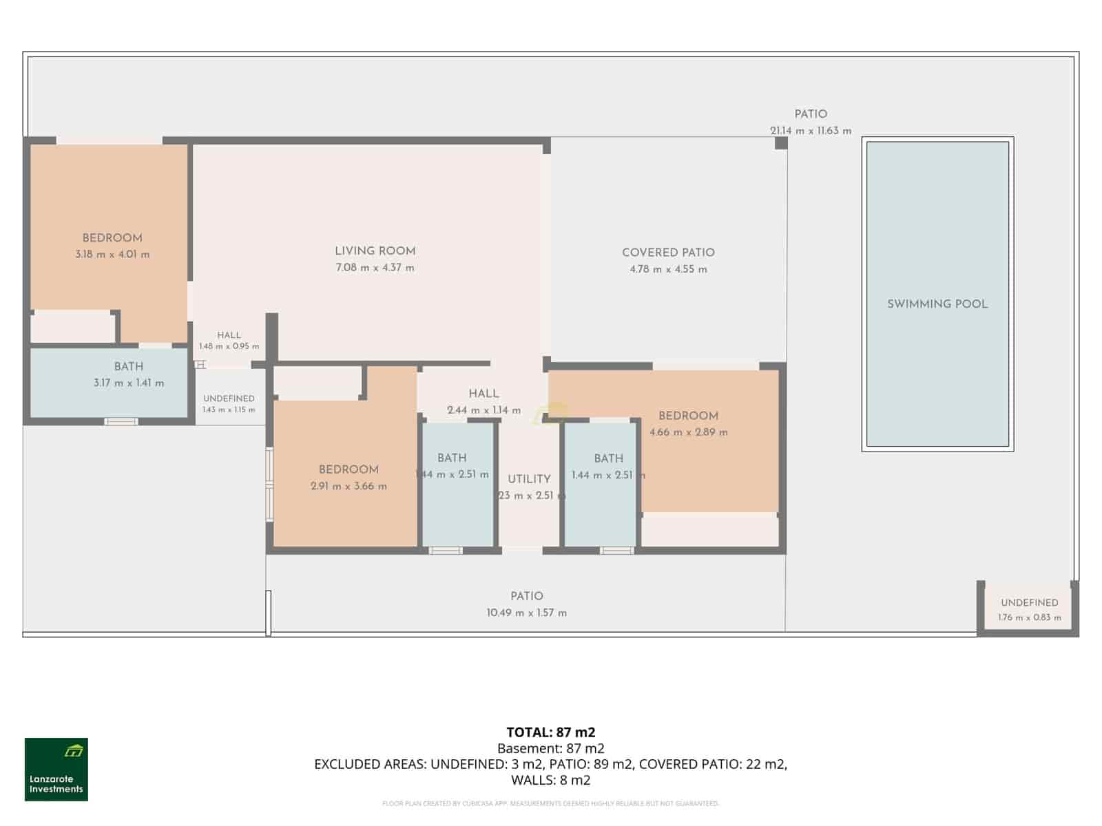 3 soveværelse Villa til salg i Playa Blanca med swimmingpool garage - € 499.000 (Ref: 10148270)