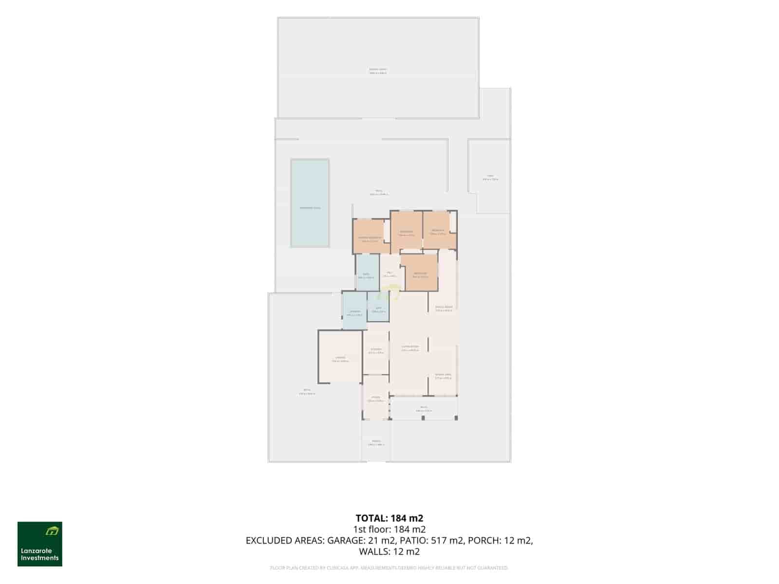 Chalet de 4 habitaciones en Costa Teguise en venta con piscina garaje - 875.000 € (Ref: 10160883)