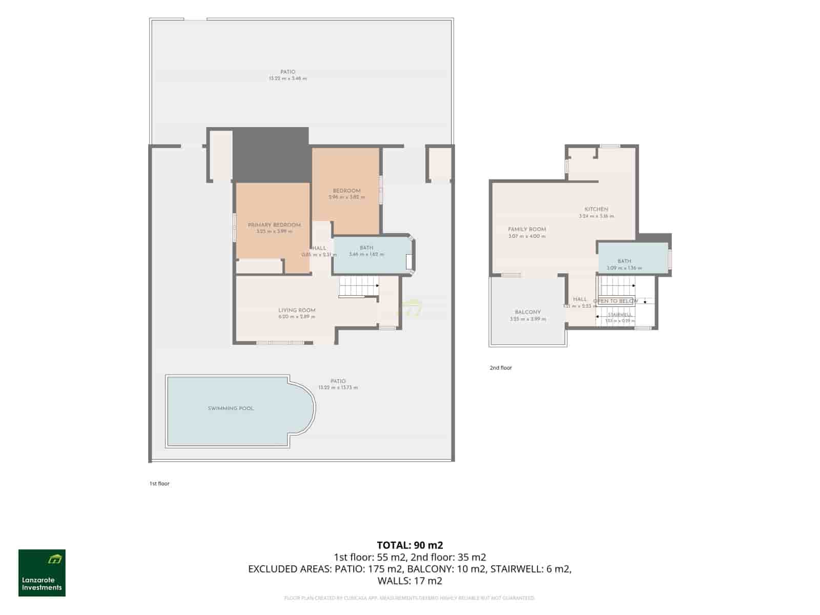 2 sovrum Villa till salu i Puerto del Carmen med pool - 595 000 € (Ref: 10182432)