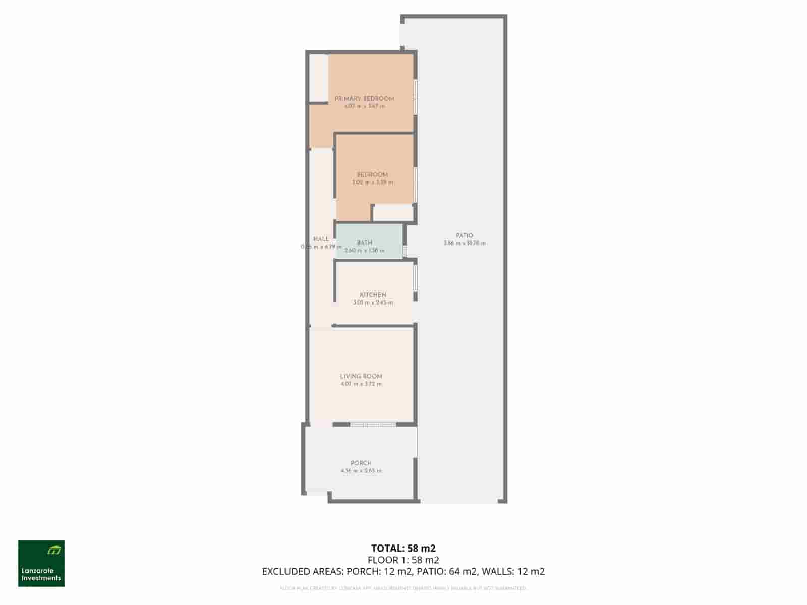 2 quarto Apartamento para venda em Playa Honda - 279 000 € (Ref: 9301923)