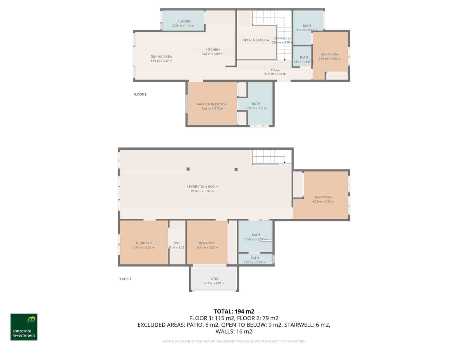 5 slaapkamer Halfvrijstaande villa te koop in Playa Blanca met zwembad garage - € 699.000 (Ref: 9309104)