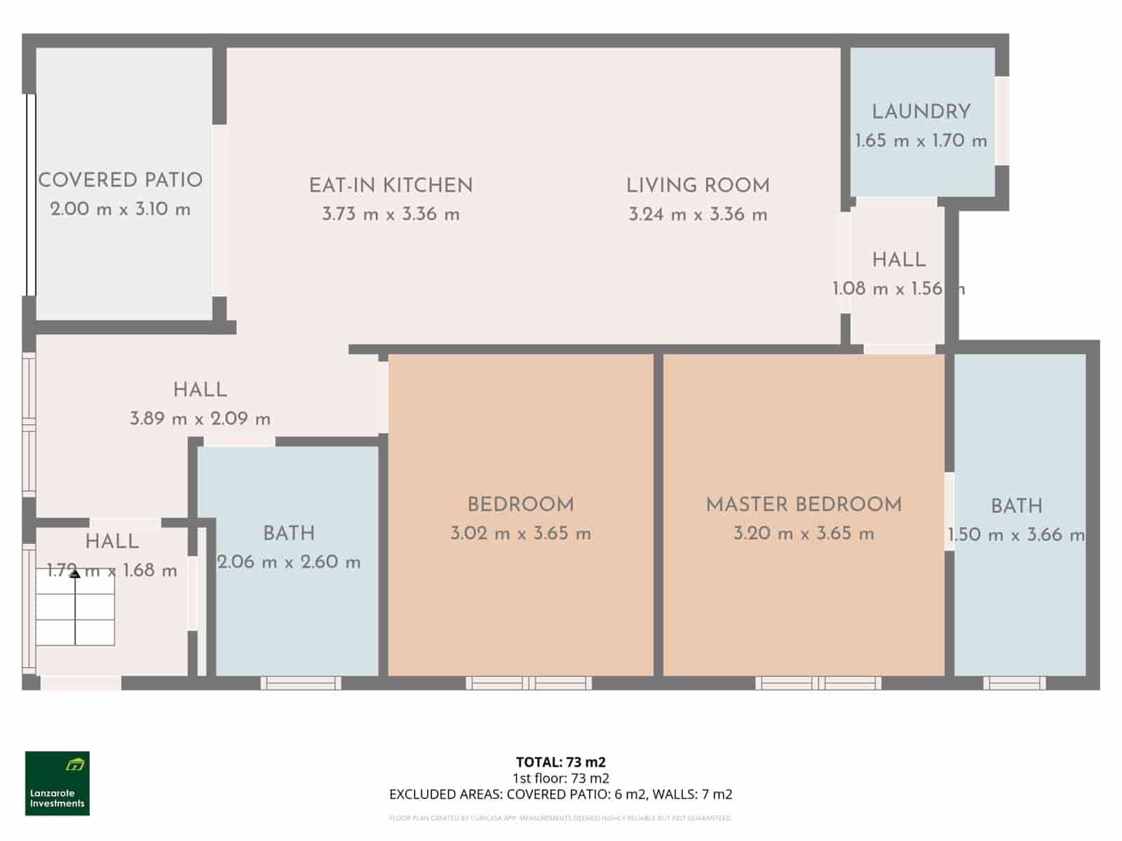 2 makuuhuone Huoneisto myytävänä paikassa Playa Blanca - 365 000 € (Ref: 9396861)
