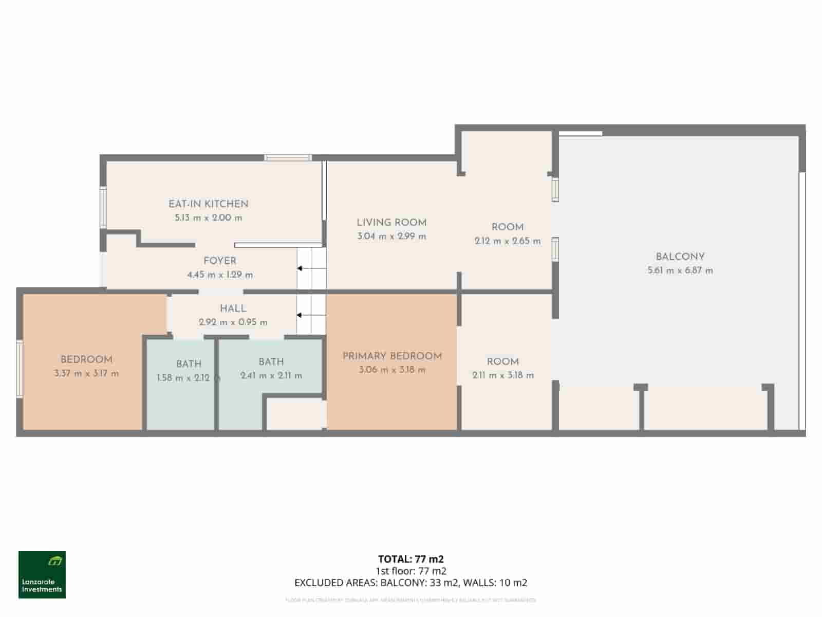 2 soveværelse Lejlighed til salg i Costa Teguise med swimmingpool - € 345.000 (Ref: 9412577)