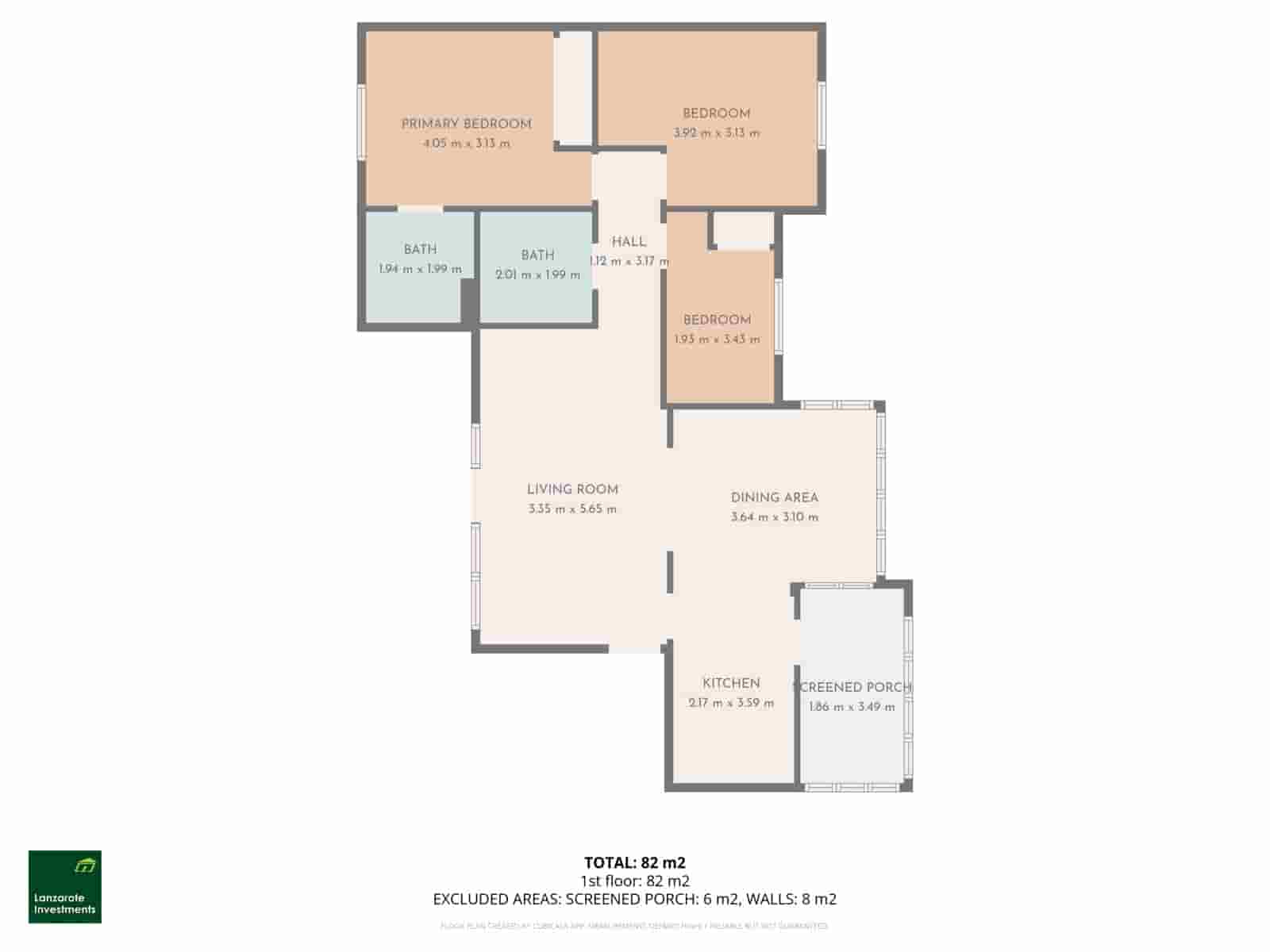 3 slaapkamer Halfvrijstaande villa te koop in Playa Blanca met zwembad garage - € 565.000 (Ref: 9436199)