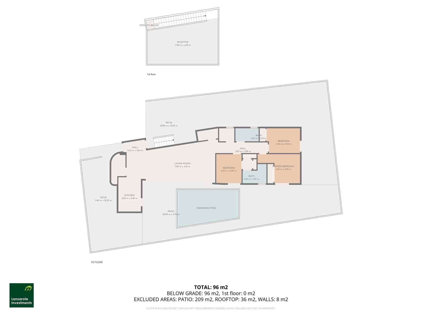 Chalet de 3 habitaciones en Charco del Palo en venta con piscina - 500.000 € (Ref: 9458461)