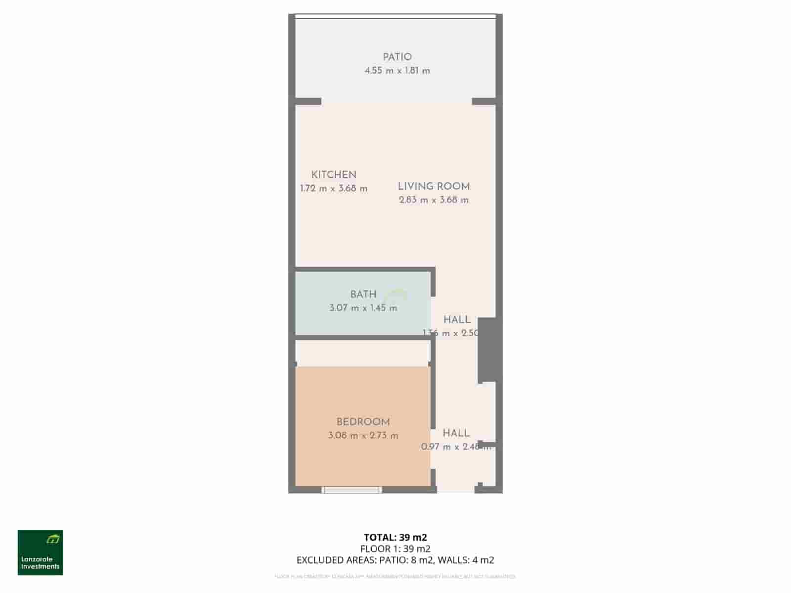 1 sypialnia Apartament na sprzedaż w Puerto del Carmen z basenem - 199 000 € (Ref: 9458474)