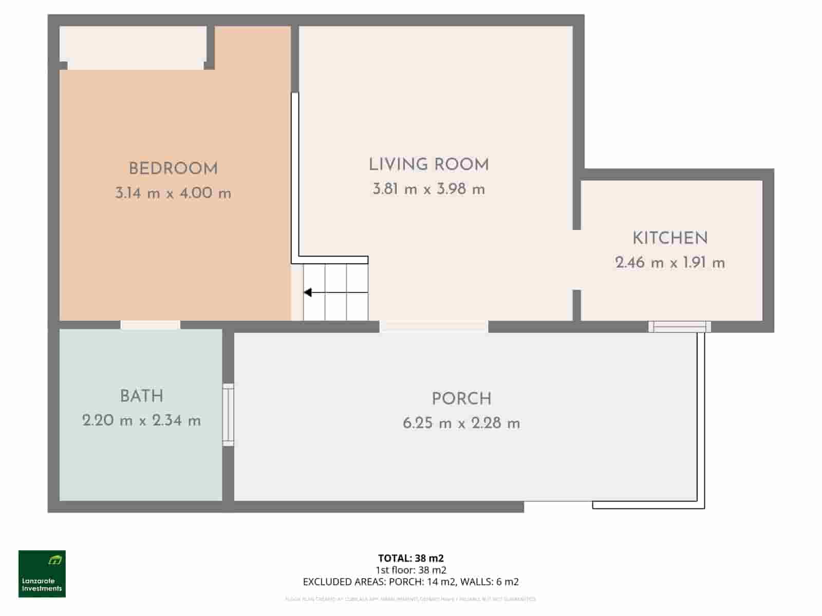 1 makuuhuone Huoneisto myytävänä paikassa Puerto del Carmen mukana uima-altaan - 229 950 € (Ref: 9458478)