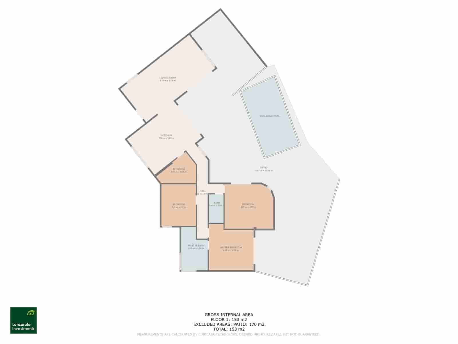 3 Zimmer Villa zu verkaufen in Teguise mit Pool - 600.000 € (Ref: 9458512)