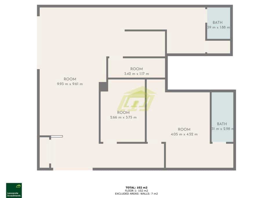 1 bedroom Commercial for sale in Arrecife - € 180,000 (Ref: 9458529)