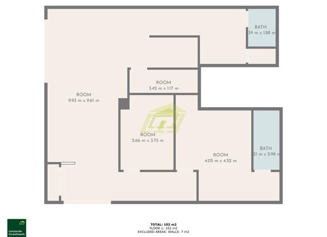 1 sypialnia Komercyjne na sprzedaż w Arrecife - 180 000 € (Ref: 9458529)
