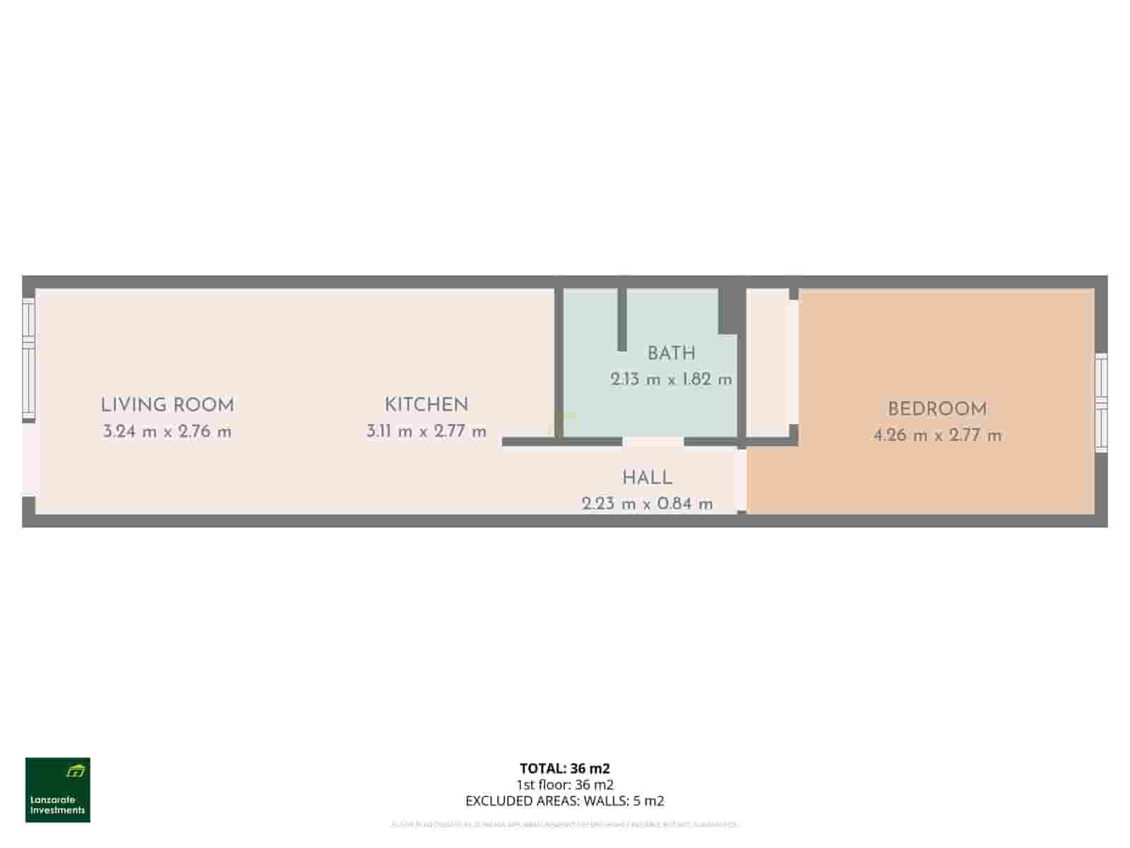 Apartamento de 1 habitación en Costa Teguise en venta con piscina - 190.000 € (Ref: 9508230)