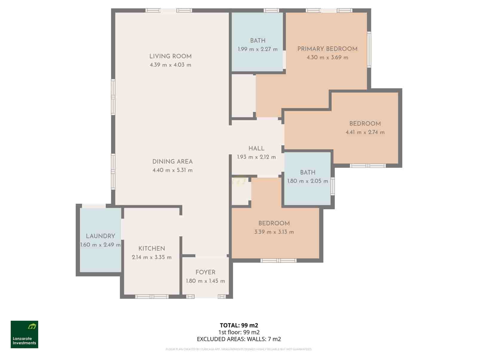 3 camera da letto Bungalow in vendita in Costa Teguise con piscina - 520.000 € (Rif: 9567965)