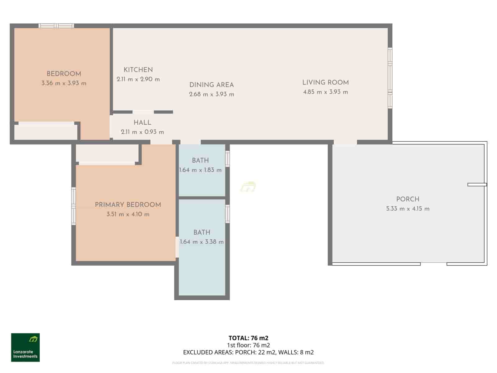 2 slaapkamer Appartement te koop in Costa Teguise met zwembad - € 380.000 (Ref: 9573829)