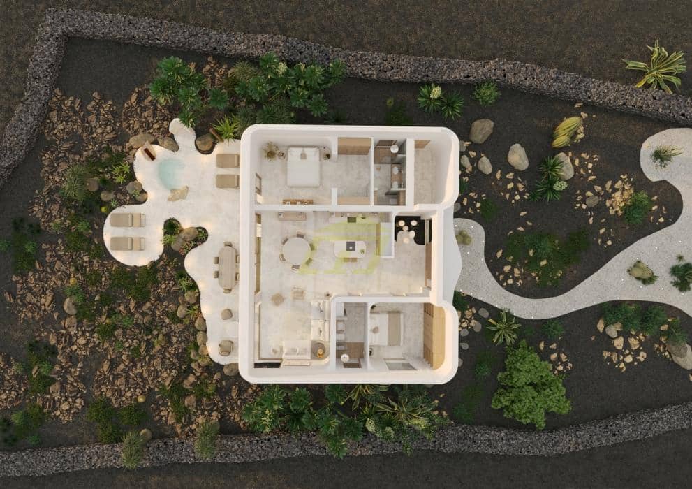 2 Zimmer Villa zu verkaufen in Tinajo mit Pool - 875.000 € (Ref: 9614642)