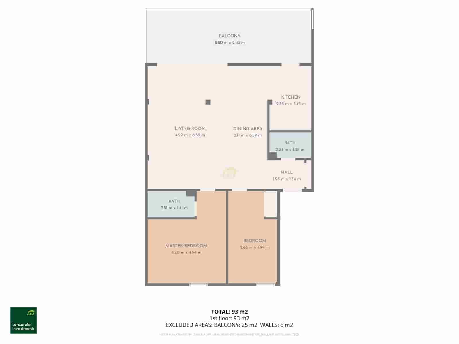 2 soveværelse Lejlighed til salg i Arrecife - € 369.000 (Ref: 9811130)