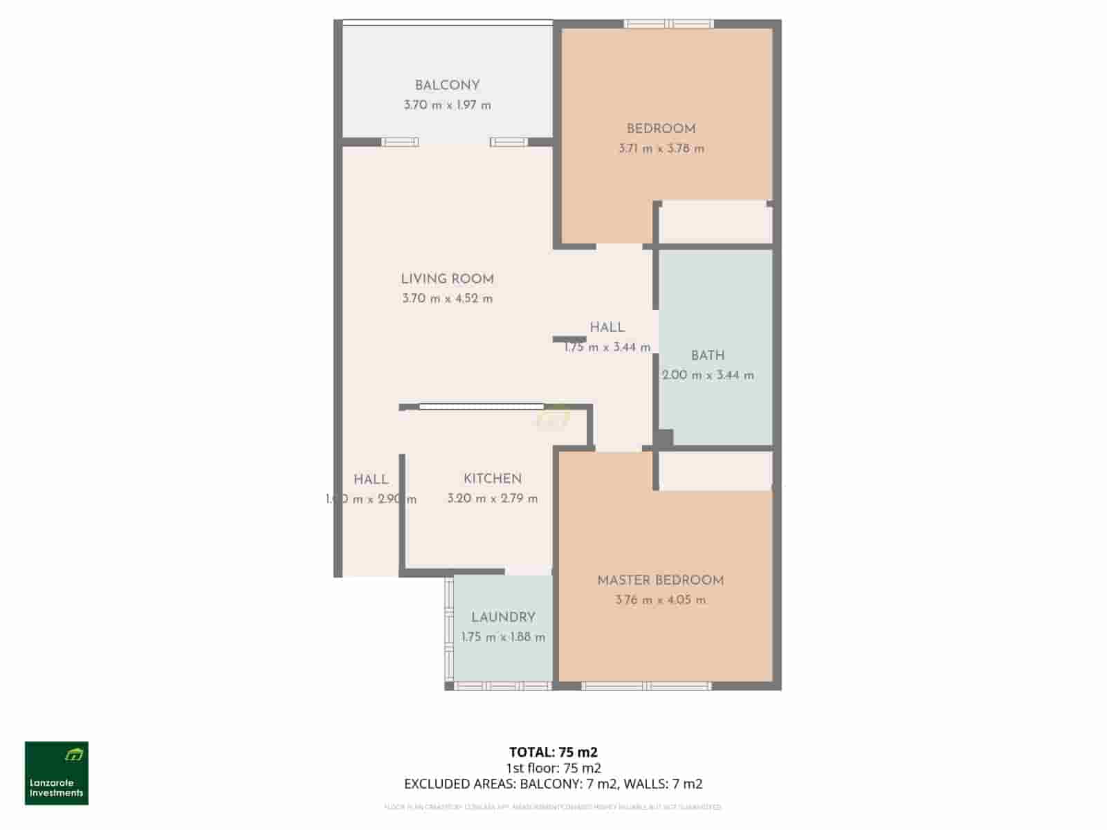 Apartamento de 2 habitaciones en Costa Teguise en venta con piscina garaje - 310.000 € (Ref: 9842051)