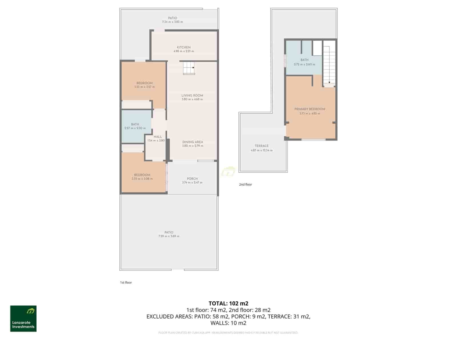 3 quarto Moradia para venda em Puerto Calero com piscina - 420 000 € (Ref: 9844794)