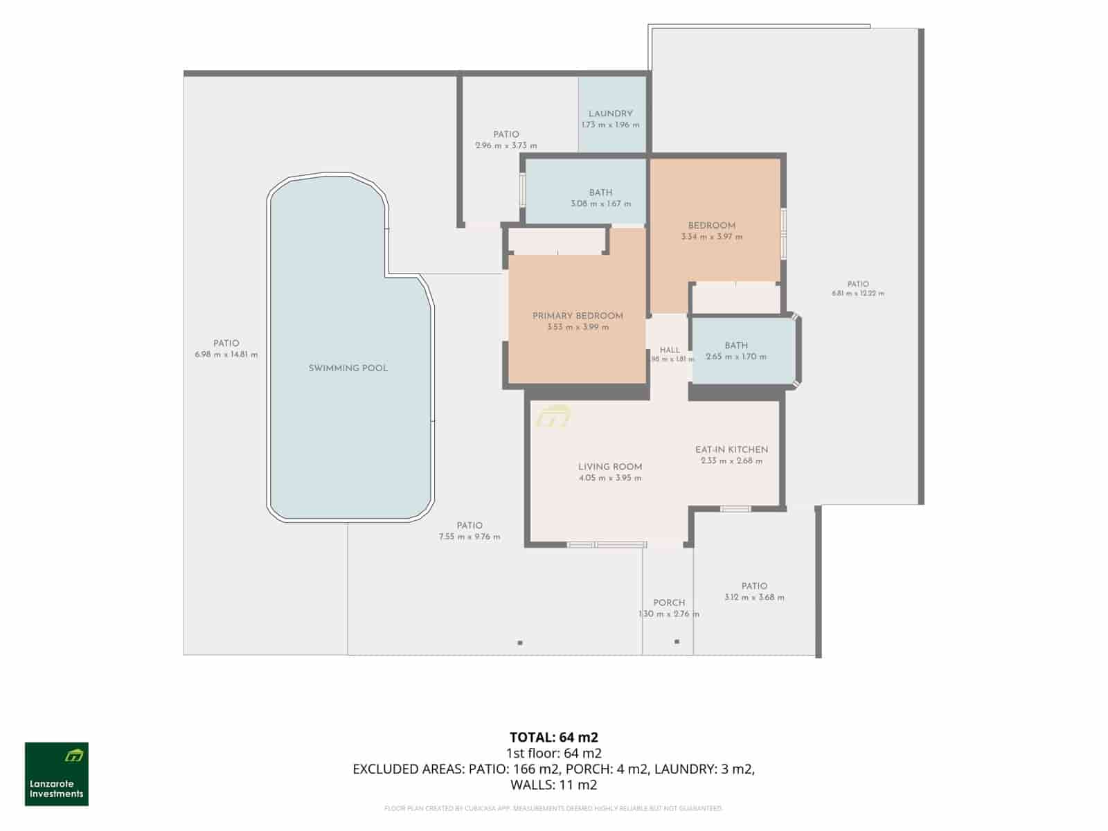 2 quarto Moradia para venda em Puerto del Carmen com piscina garagem - 549 000 € (Ref: 9906733)