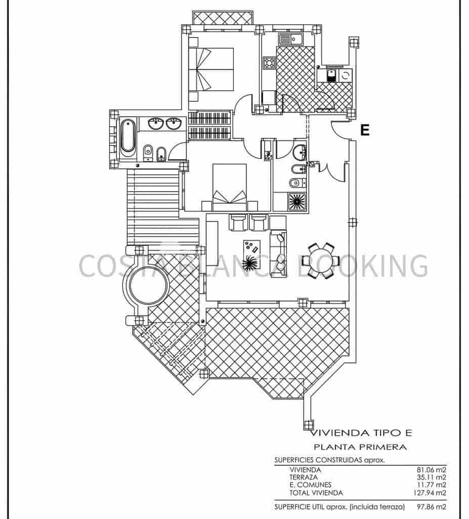 2 quarto Apartamento para venda em Finestrat com piscina garagem - 395 000 € (Ref: 9571072)