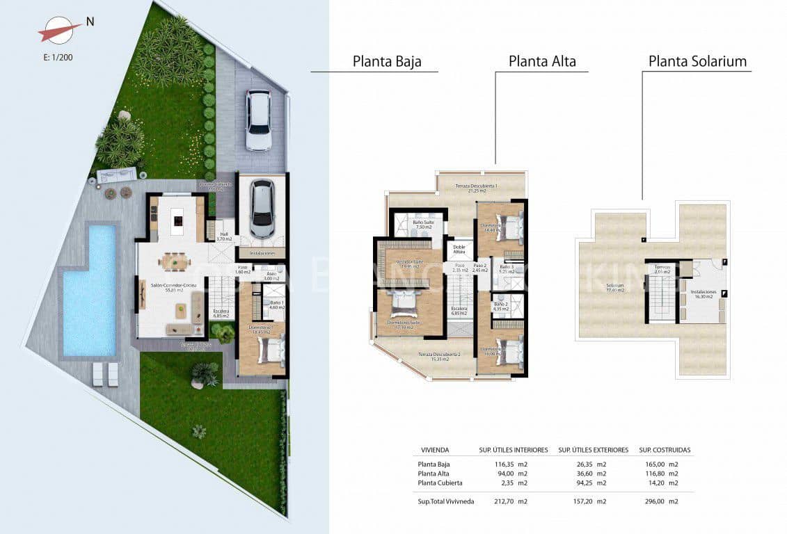4 sypialnia Willa na sprzedaż w Albir z basenem garażem - 1 195 000 € (Ref: 9582872)