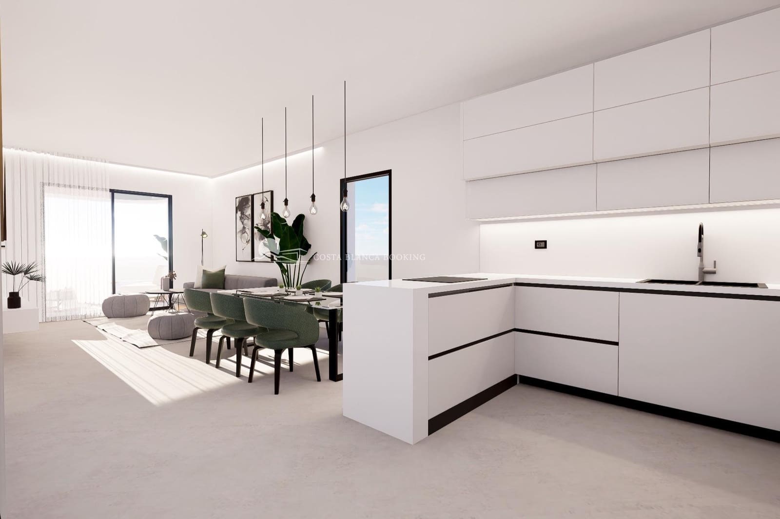 2 Zimmer Penthouse zu verkaufen in Finestrat mit Pool Garage - 402.900 € (Ref: 9903849)