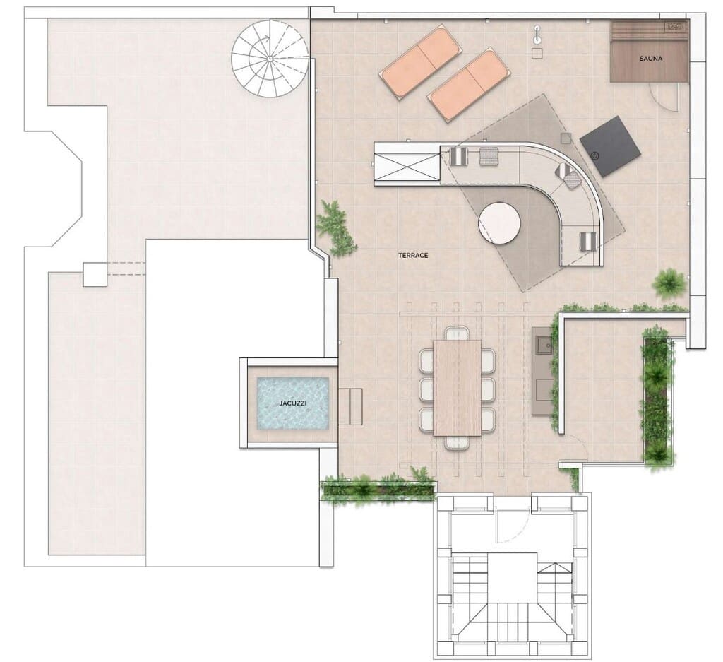 3 bedroom Penthouse for sale in Estepona with pool garage - € 2,495,000 (Ref: 10034985)