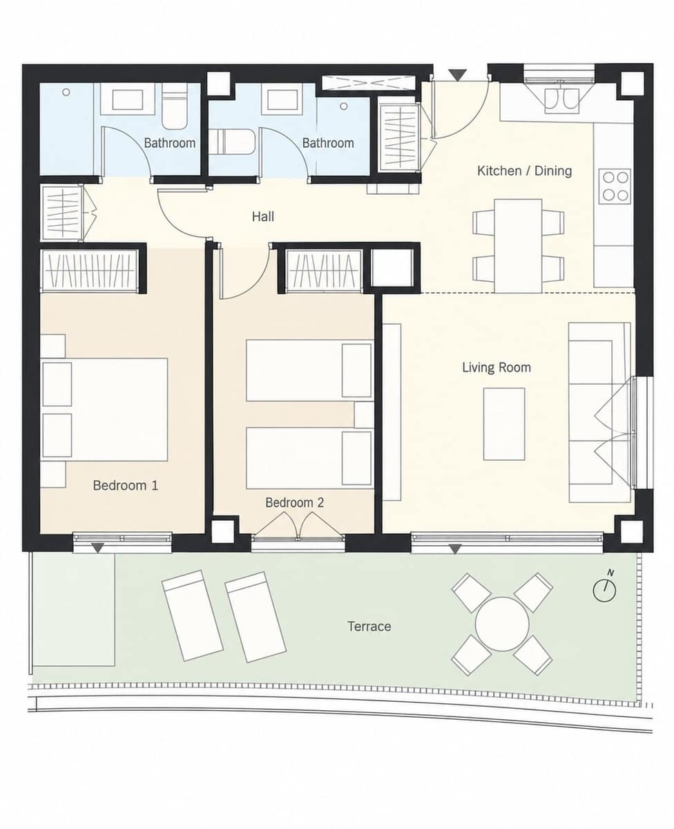 2 sypialnia Apartament na sprzedaż w Mijas z basenem garażem - 340 000 € (Ref: 10133123)