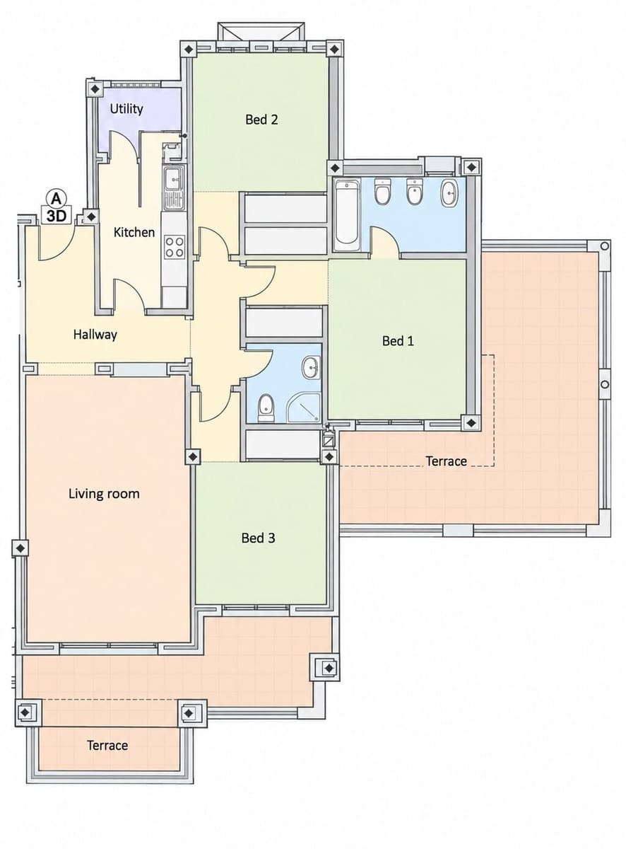 3 Zimmer Apartment zu verkaufen in Los Arqueros mit Pool Garage - 465.000 € (Ref: 10174860)