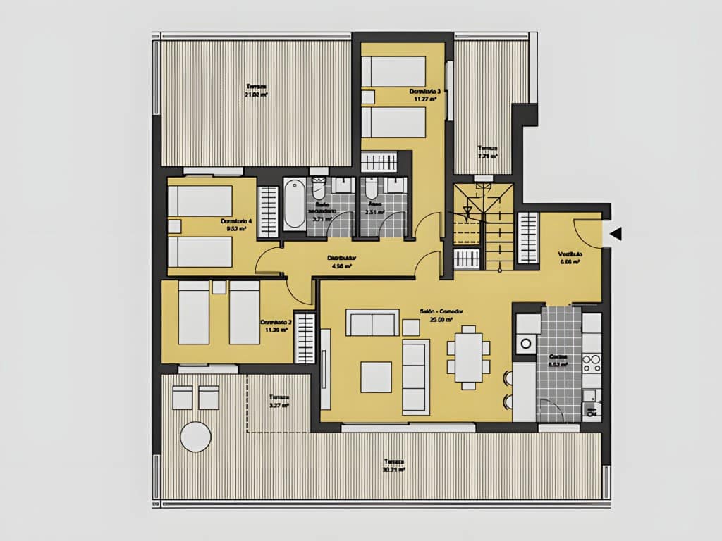 4 slaapkamer Penthouse te koop in Marbella met zwembad garage - € 1.095.000 (Ref: 8668085)