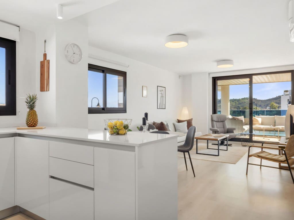 2 Zimmer Apartment zu verkaufen in Mijas Costa mit Pool - 485.000 € (Ref: 9415377)