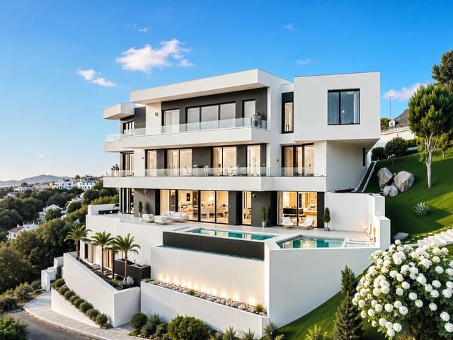 5 sypialnia Willa na sprzedaż w La Cala de Mijas, Mijas z basenem garażem - 3 685 000 € (Ref: 9833363)