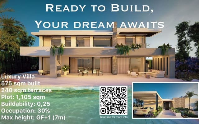 Building Plot for sale in La Concha - Resina Golf, Estepona - € 610,000 (Ref: 9274892)