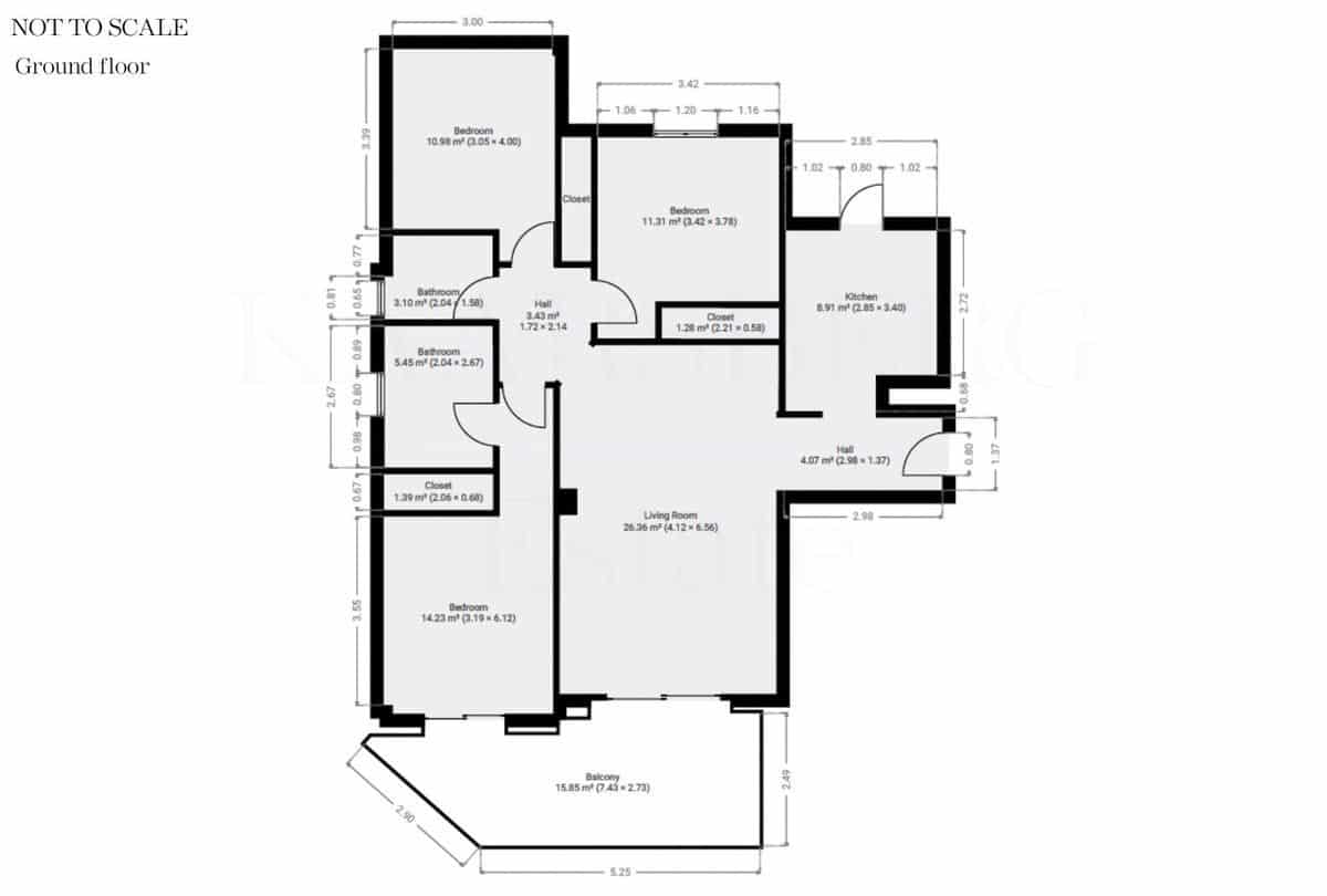 Apartamento de 3 habitaciones en Mijas en venta con piscina garaje - 380.000 € (Ref: 9303842)