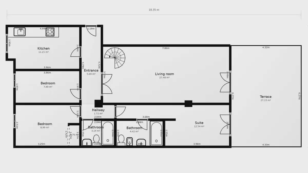 3 camera da letto Attico in vendita in Benalmadena con piscina garage - 599.000 € (Rif: 9374791)