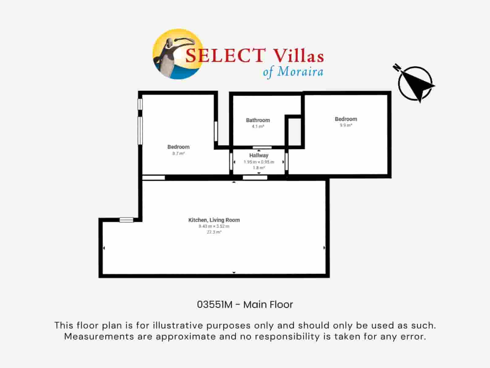 3 soverom Villa til salgs i Moraira med svømmebasseng garasje - € 340 000 (Ref: 10166919)