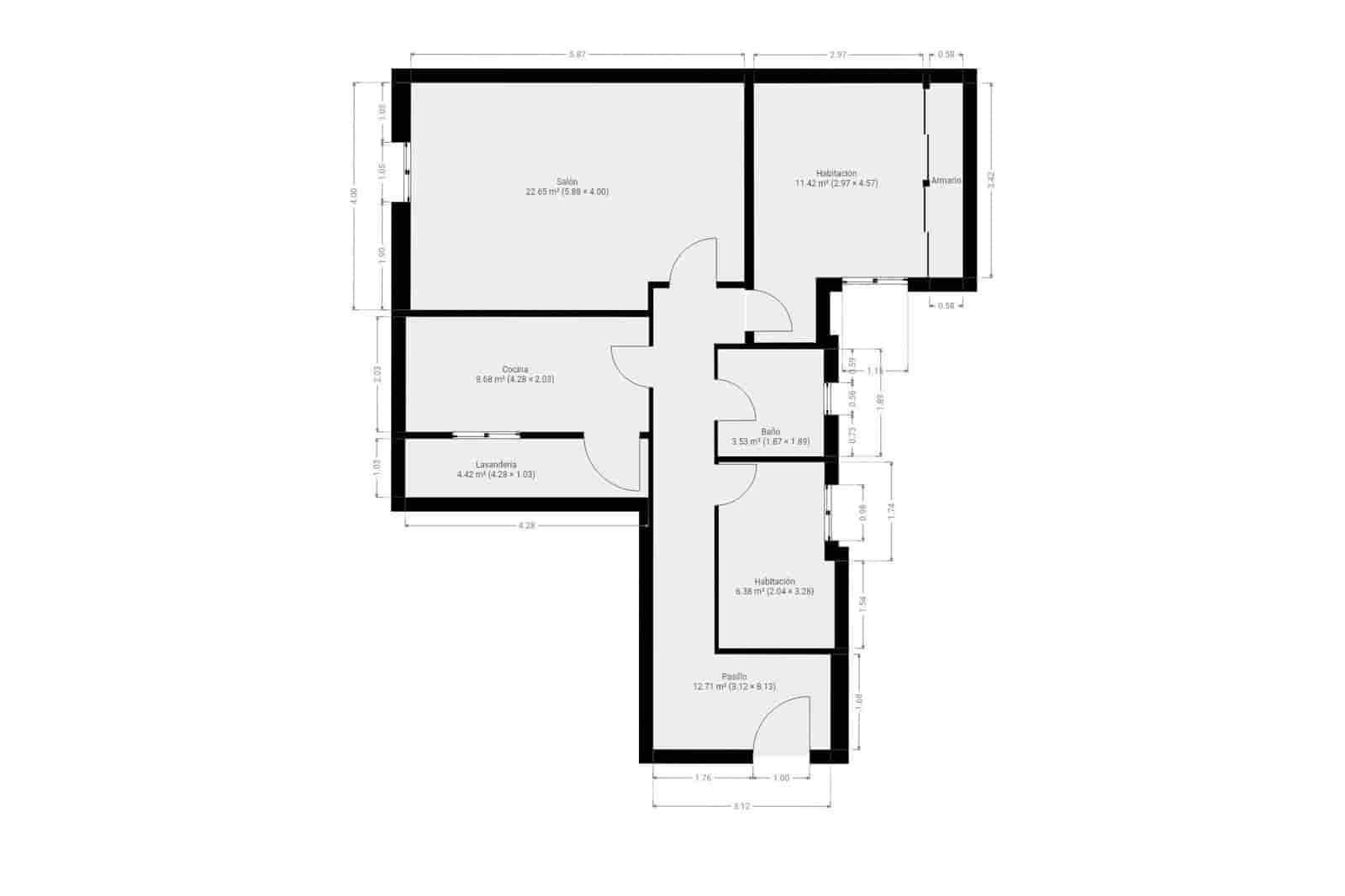 2 slaapkamer Flat te koop in Bunol - € 140.000 (Ref: 10055259)