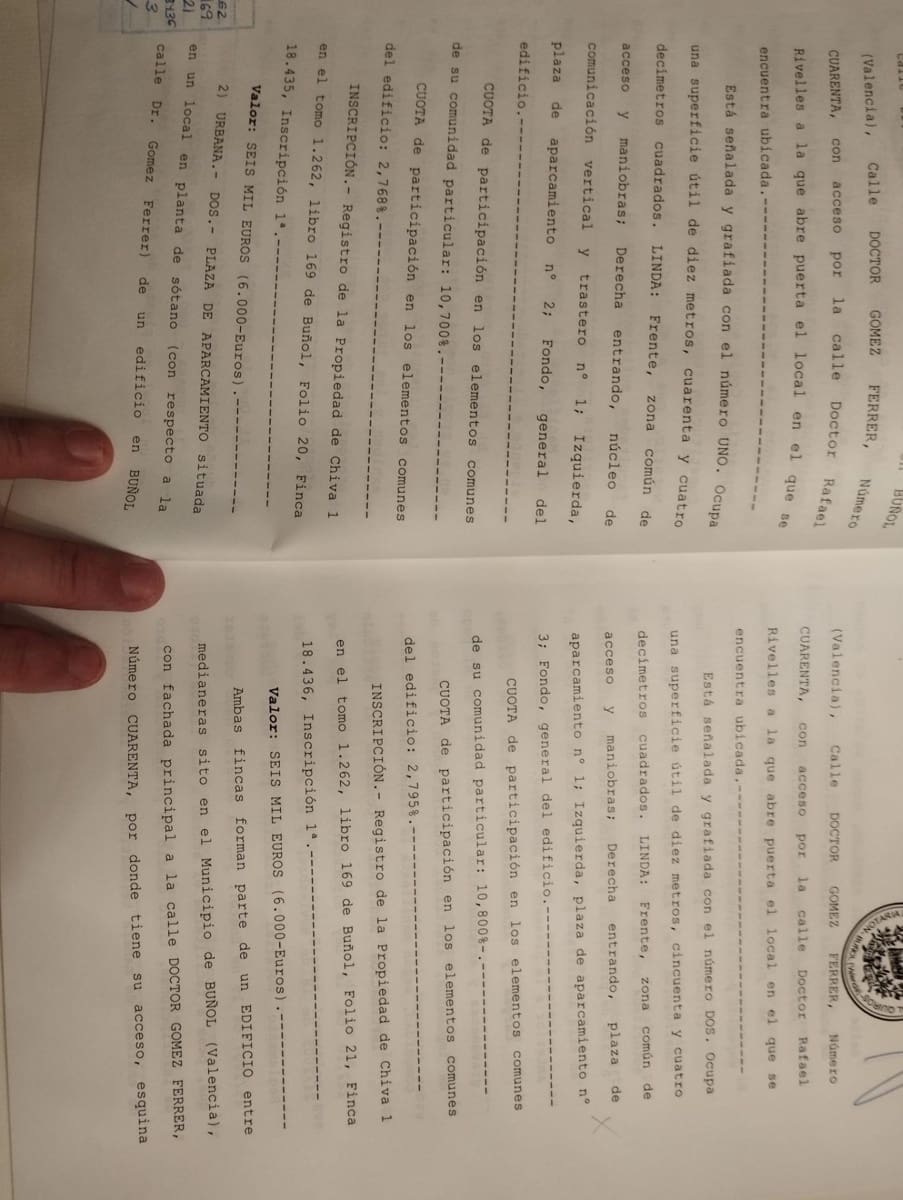 Garage til salg i Bunol - € 7.000 (Ref: 8579986)