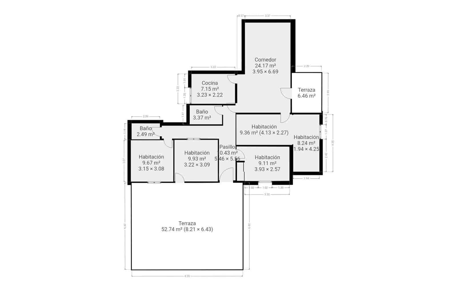 4 Zimmer Wohnung zu verkaufen in Yatova - 105.000 € (Ref: 9656008)
