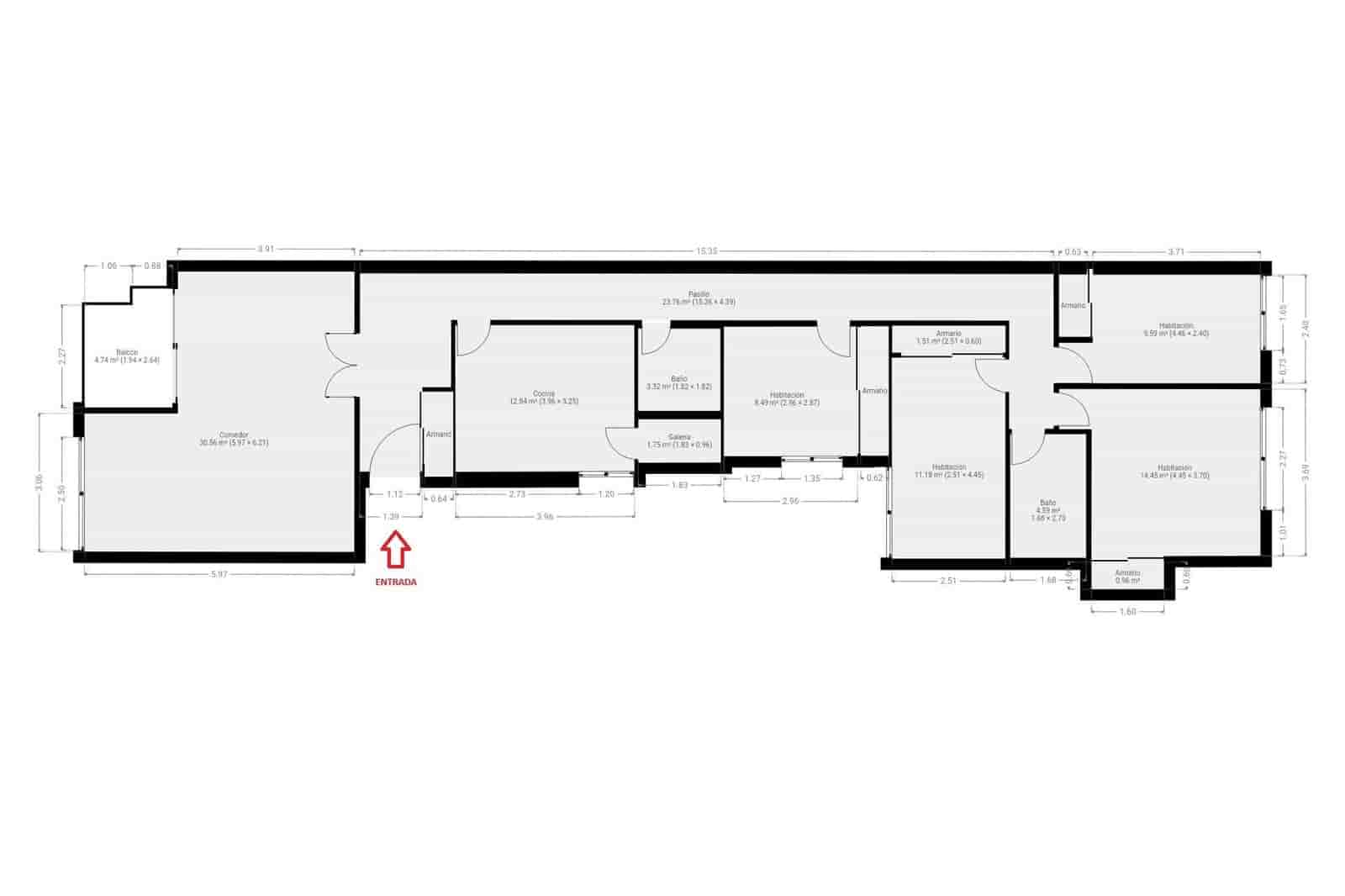 4 slaapkamer Flat te koop in Valencia stad met garage - € 495.000 (Ref: 9829032)