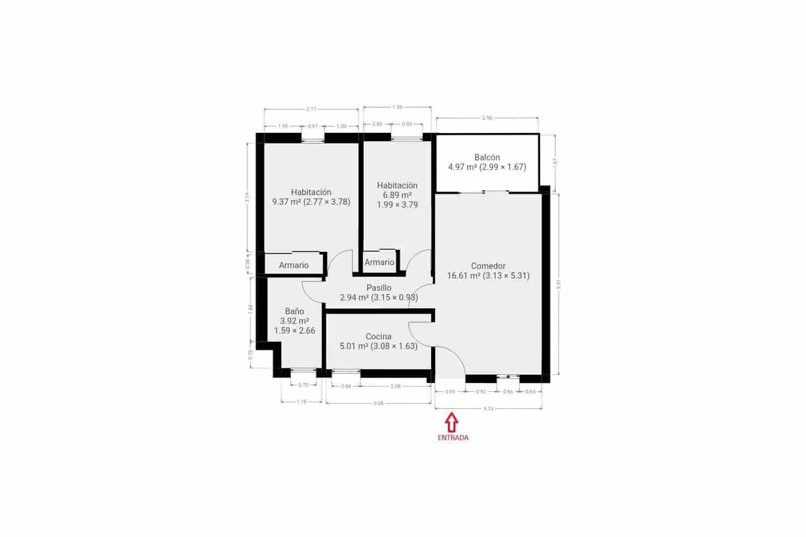2 bedroom Flat for sale in Cortes de Pallas with garage - € 75,000 (Ref: 9831299)