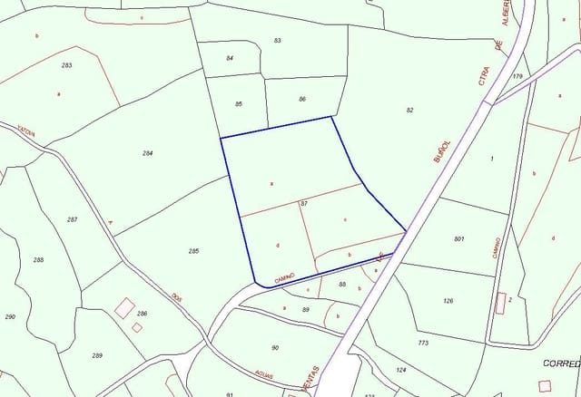 Area Edificabile in vendita in Macastre - 60.000 € (Rif: 9899121)