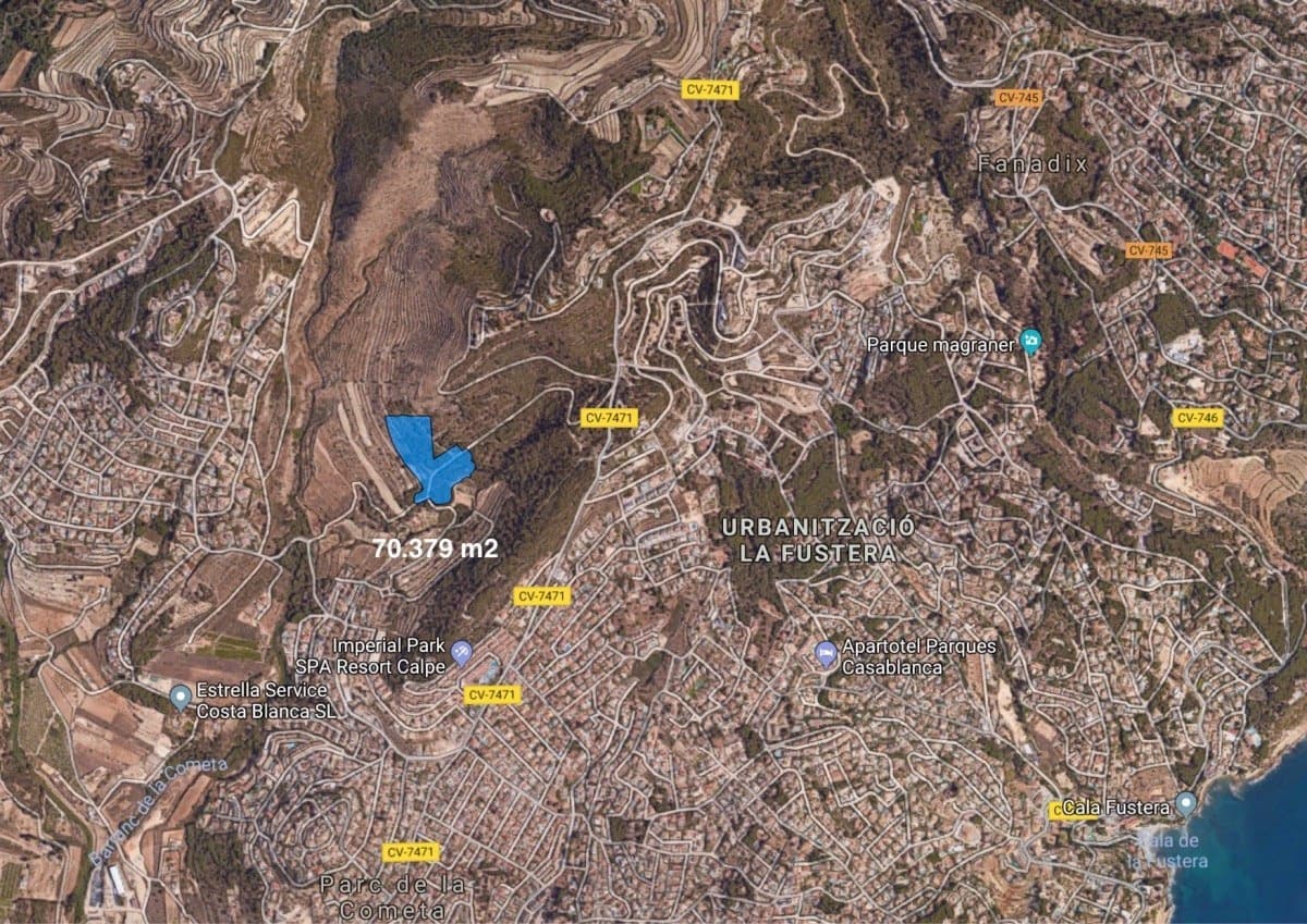 Byggetomt til salgs i Calpe / Calp - € 990 000 (Ref: 5763977)