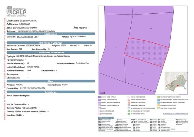Bouwgrond te koop in Pueblo, Calpe / Calp - € 295.000 (Ref: 8059186)