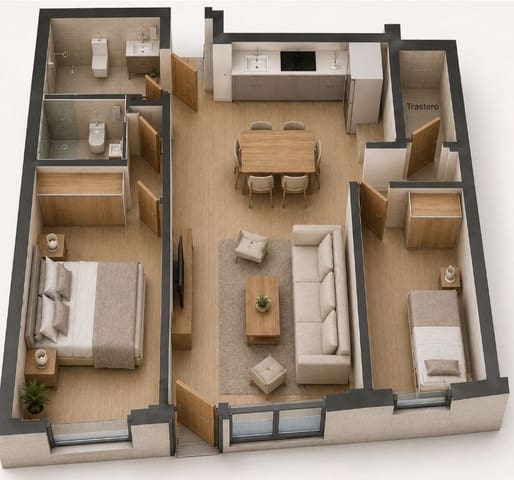 2 slaapkamer Appartement te koop in Pueblo, Calpe / Calp - € 202.000 (Ref: 9945987)