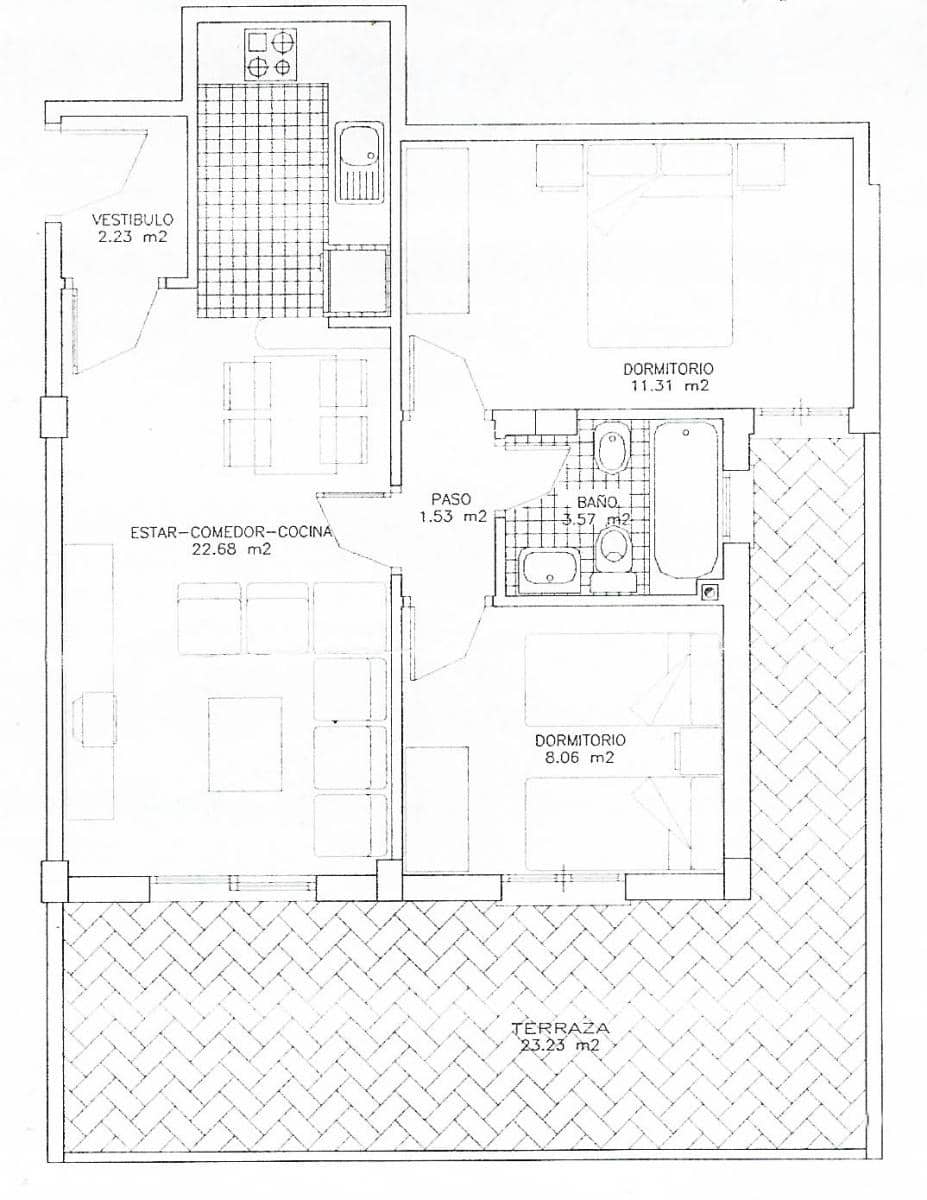 2 sovrum Lägenhet till salu i Roquetas de Mar med pool garage - 174 900 € (Ref: 10173123)