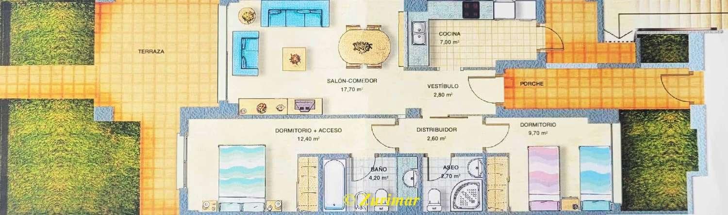 2 soveværelse Lejlighed til salg i Roquetas de Mar med swimmingpool garage - € 195.000 (Ref: 9085560)