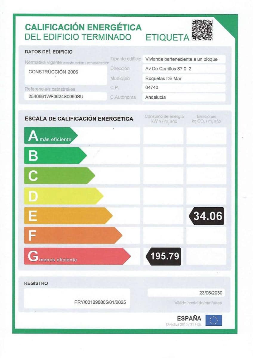 2 soveværelse Lejlighed til salg i Roquetas de Mar med swimmingpool garage - € 195.000 (Ref: 9085560)