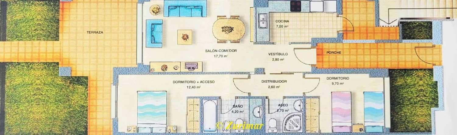 2 soverom Leilighet til salgs i Roquetas de Mar med svømmebasseng garasje - € 195 000 (Ref: 9085560)