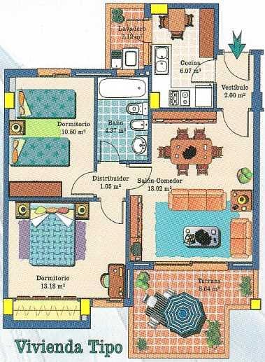 2 camera da letto Appartamento in vendita in Roquetas de Mar con piscina - 310.000 € (Rif: 9410894)