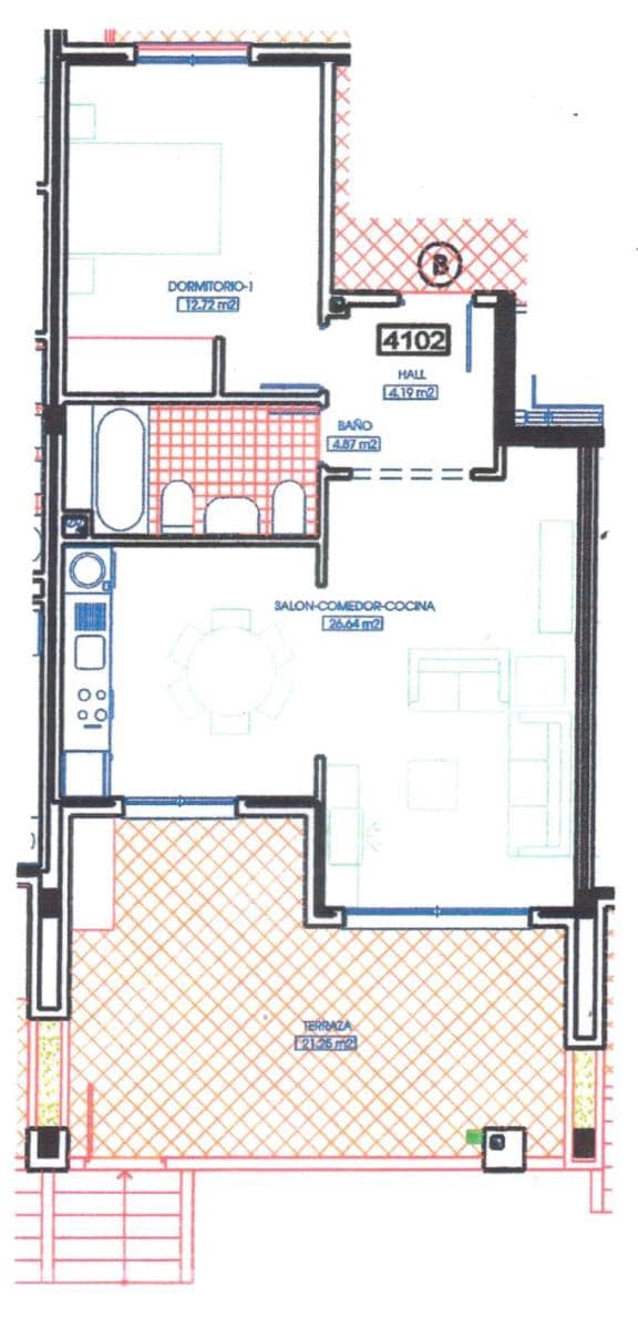 1 soveværelse Lejlighed til salg i Roquetas de Mar med swimmingpool garage - € 160.000 (Ref: 9427123)
